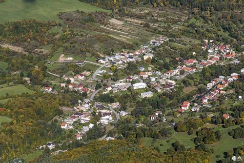 Letecké fotografie obce Železná Breznica